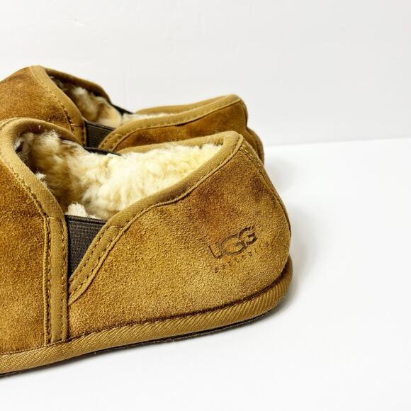 UGG SCUFF ROMEO CHESTNUT MEN SLIP ON SLIPPERS SHOES SIZE USA 10